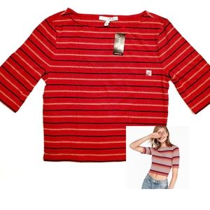 NWT Express Striped Cropped Top